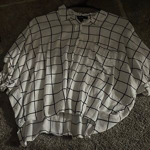 cropped button up